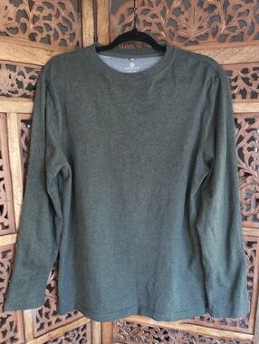 Covington Olive Green Long Sleeve Crewneck Tee